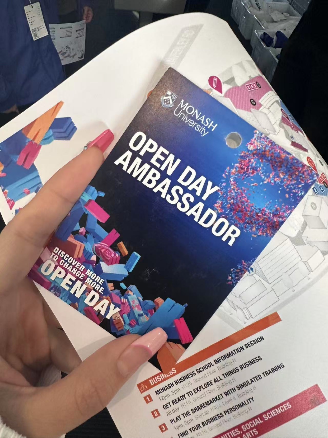 Sylvia as a Monash Open Day ambassador